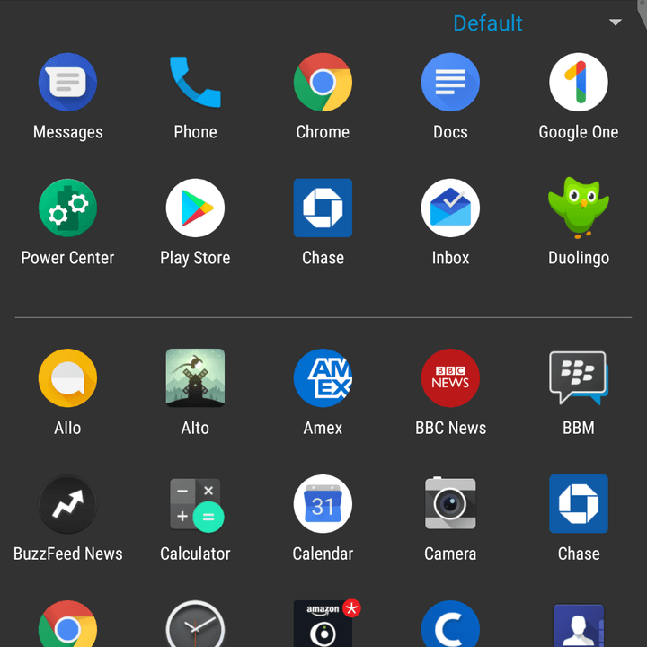 blackberry key2 screens apps