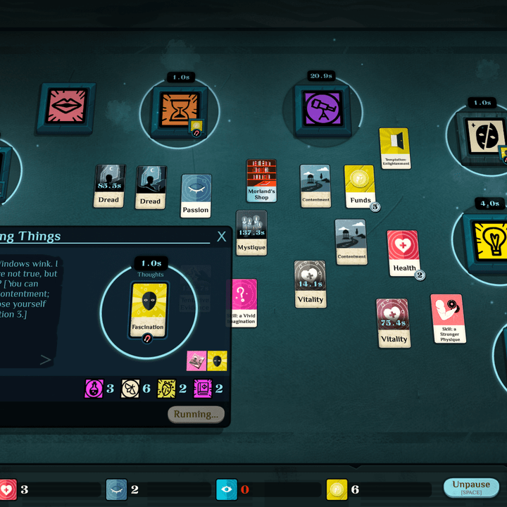 cultist simulator board