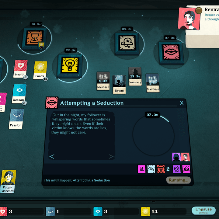 cultist simulator board