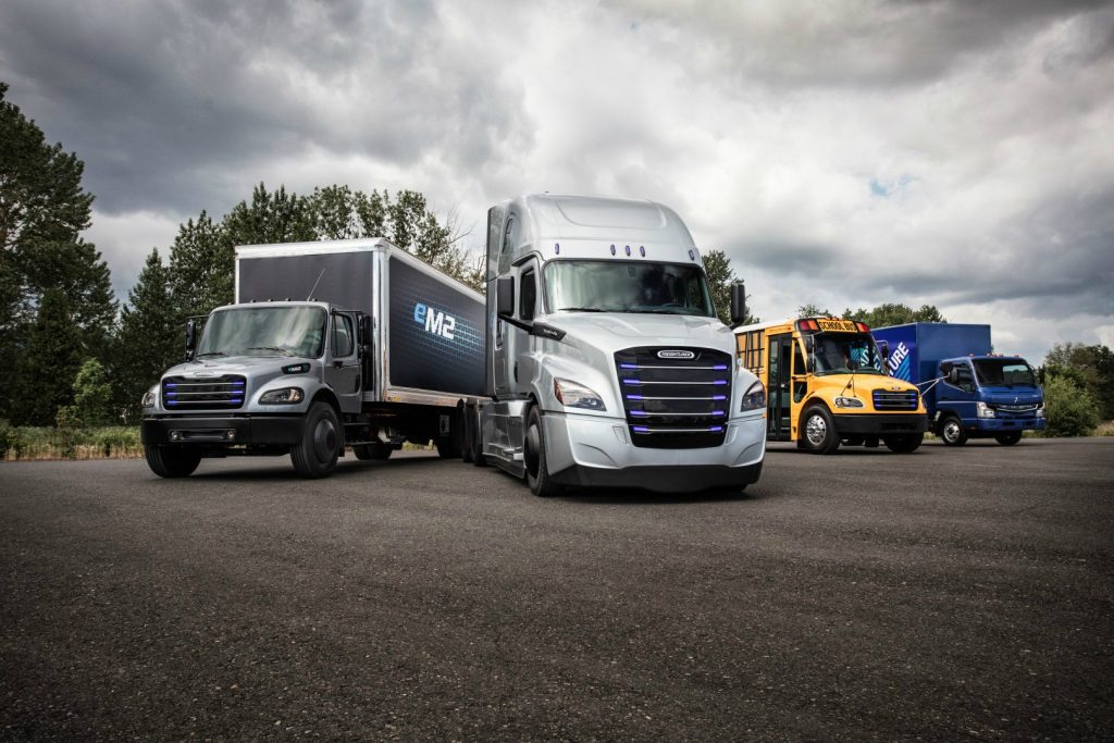 Daimler Freightliner electric trucks