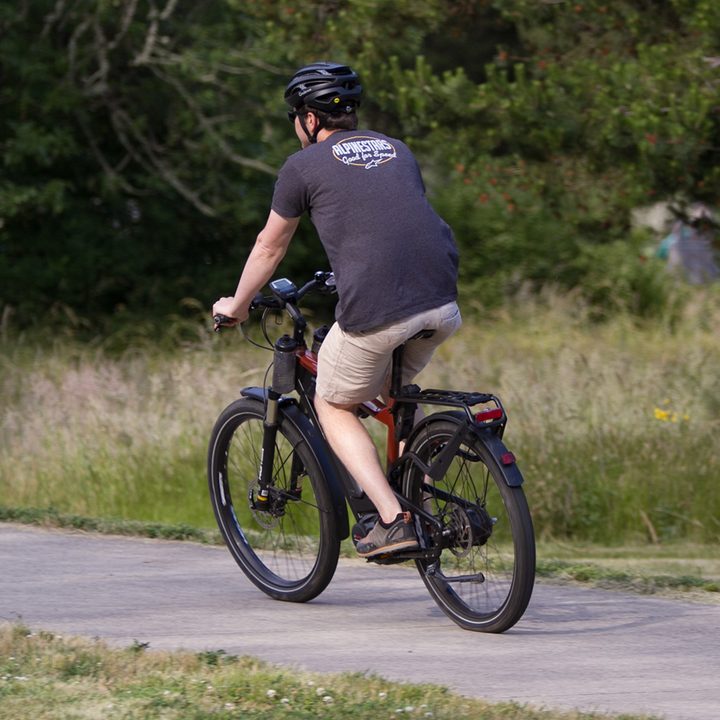 Riese & Muller Delite nuvinci riding back