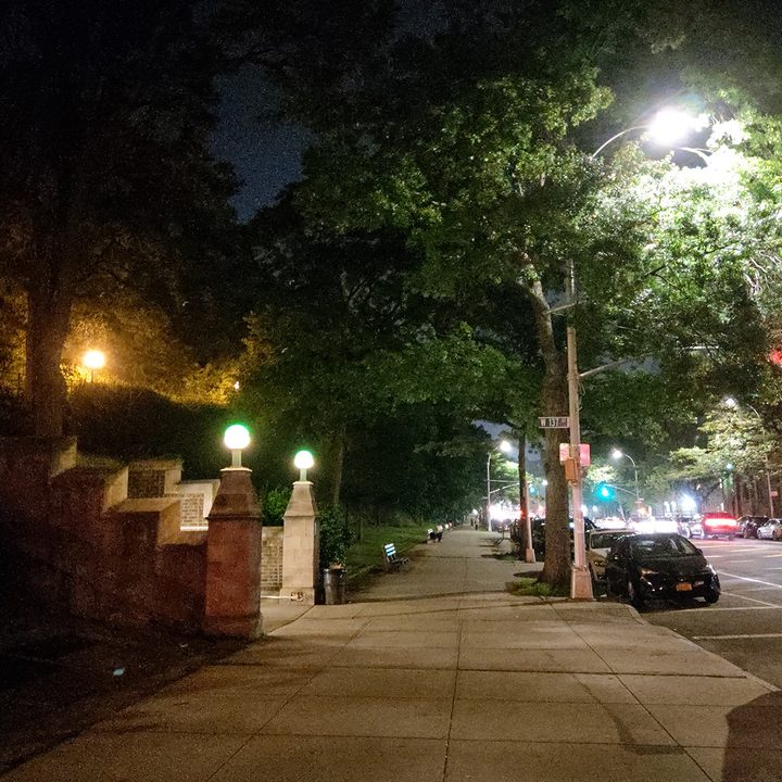 htc u12 camera sample sidewalk night