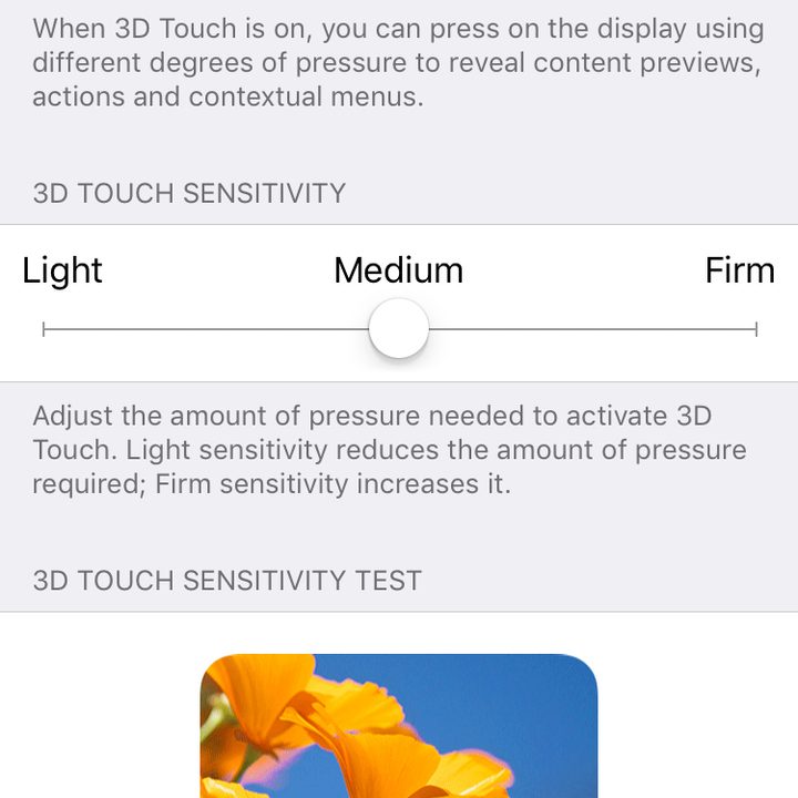 iPhone 3D Touch