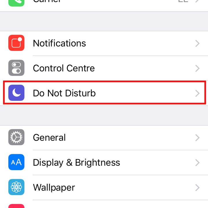 iPhone Do Not Disturb