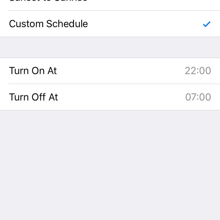 iPhone Night Shift