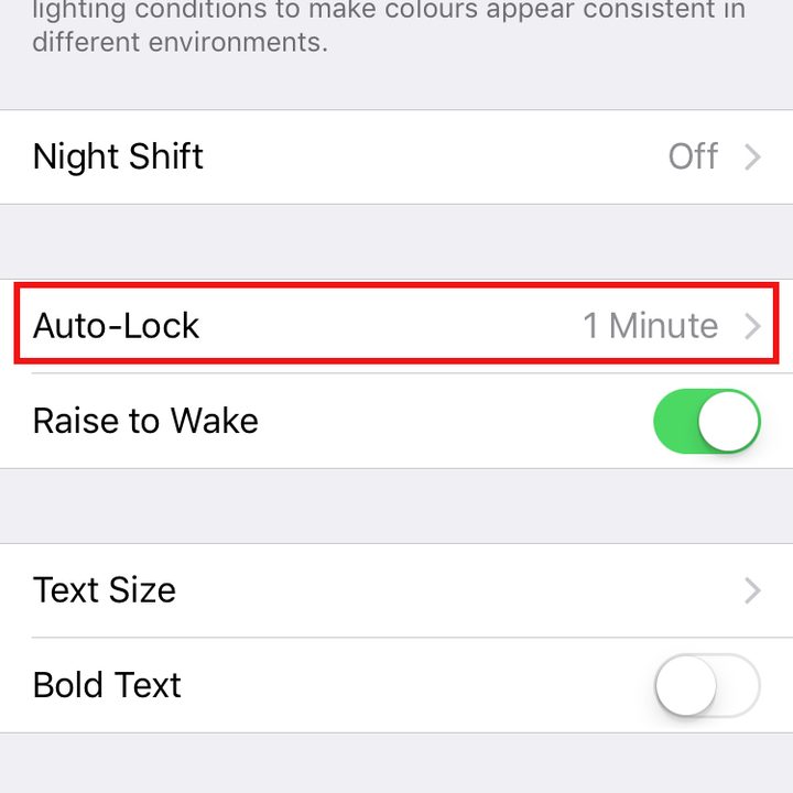 iPhone Auto-Lock