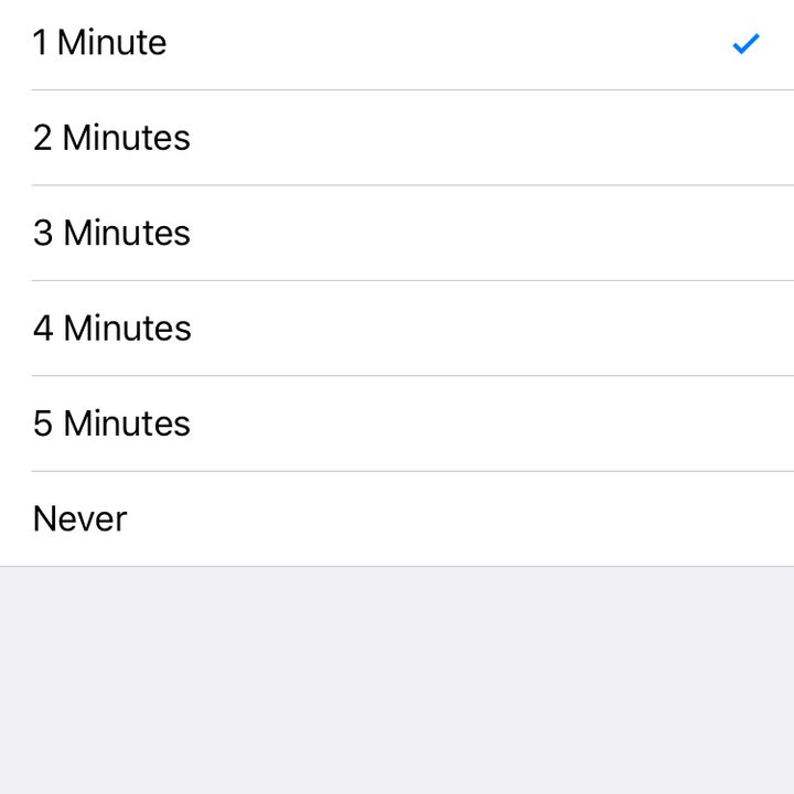 iPhone Auto-Lock