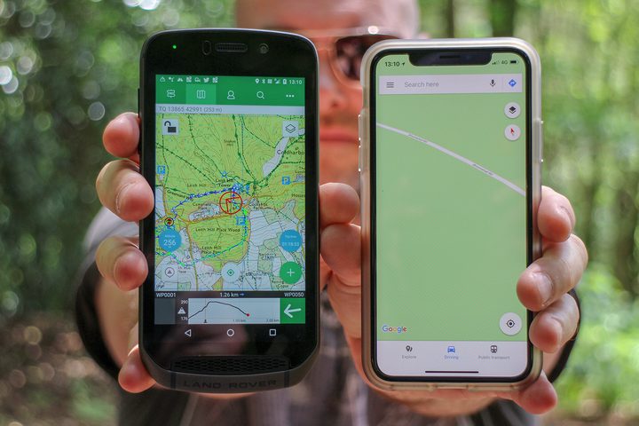 land rover explore map comparison