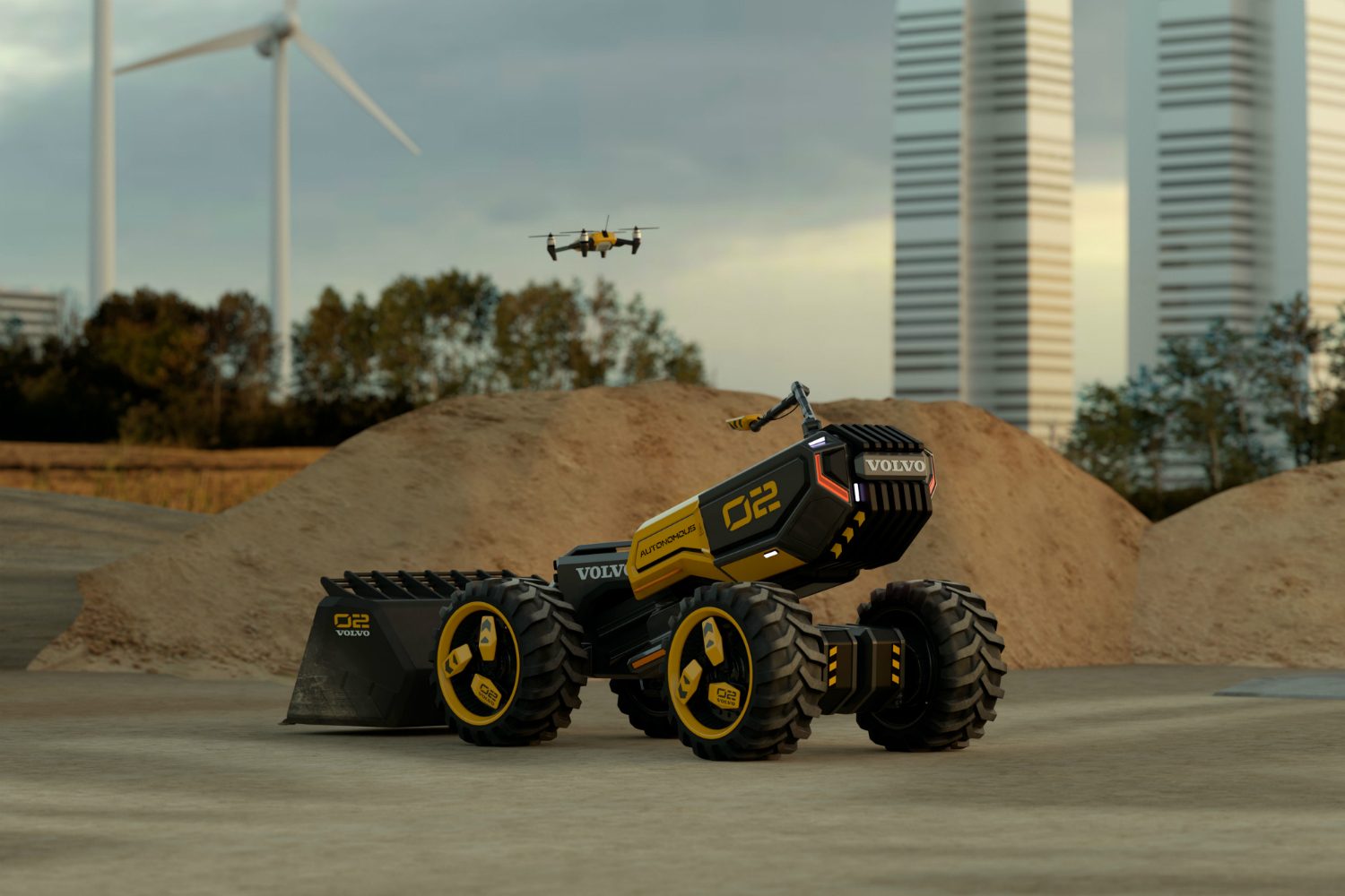 volvo lego wheel loader and 01
