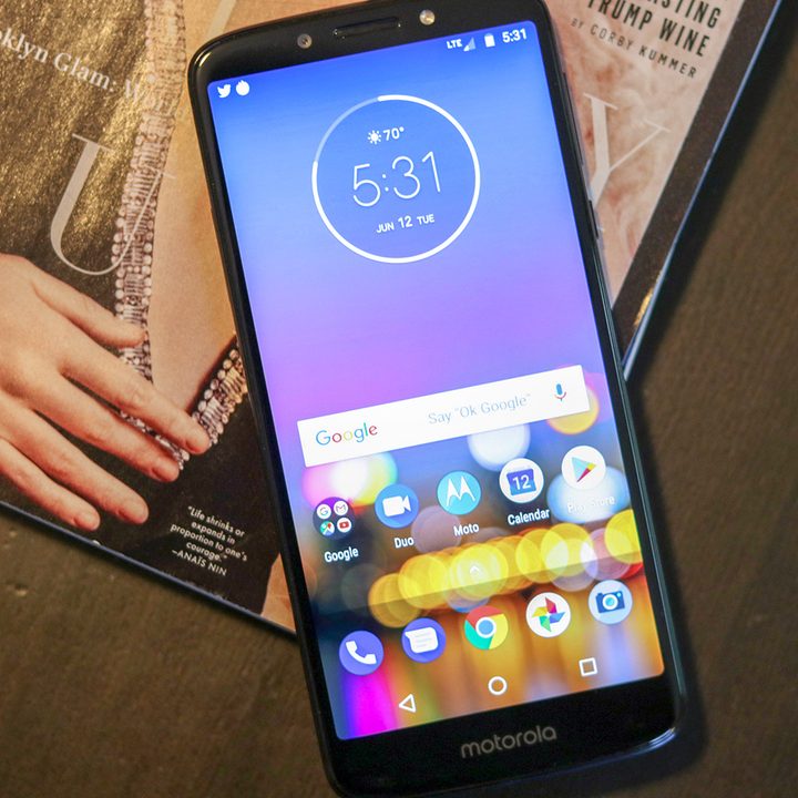 moto g6 play home screen
