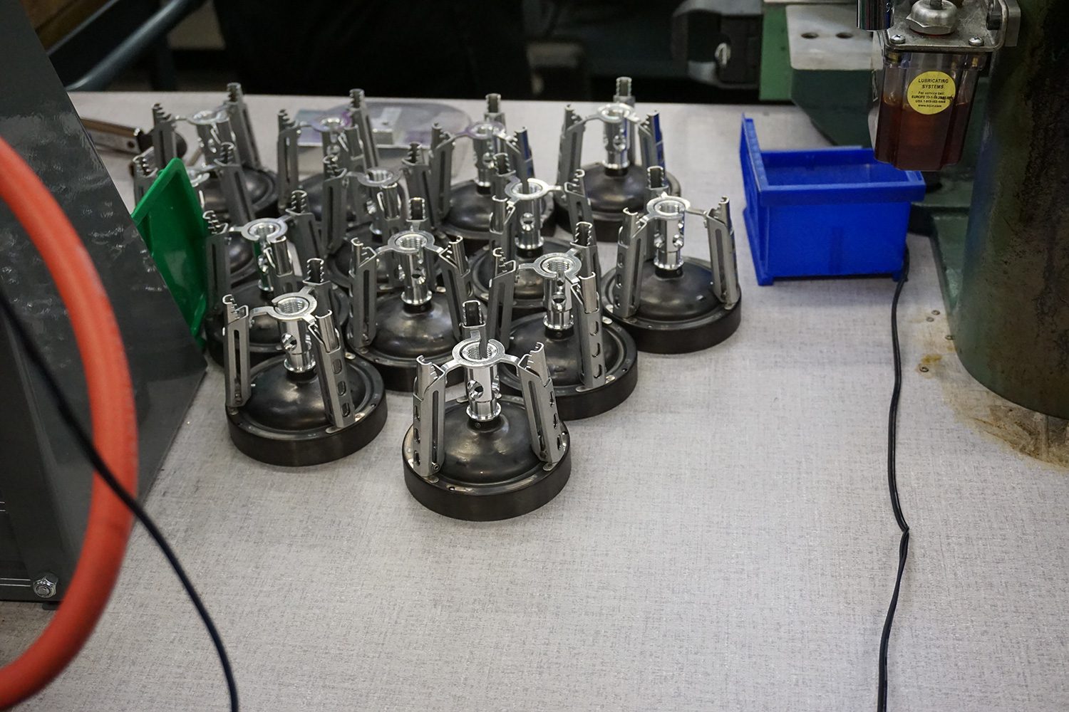 MSR factory tour burner stands