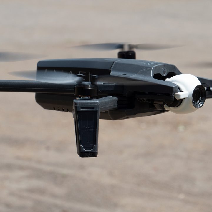 parrot anafi drone in flight