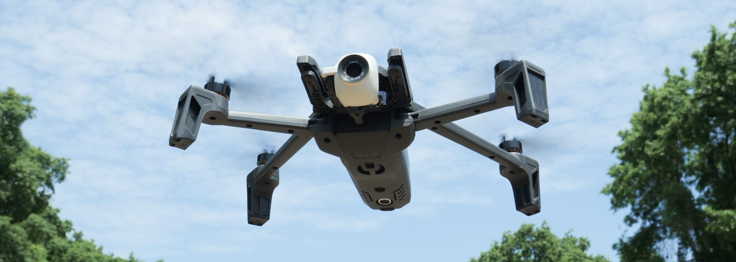 parrot anafi drone from bottom
