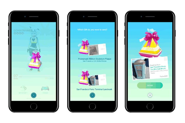 pokemon go update gifts