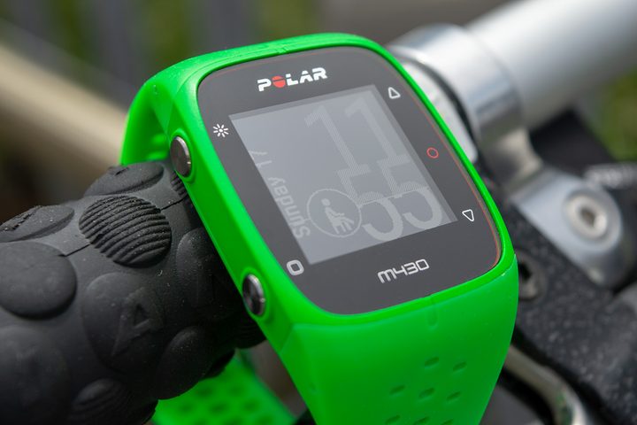 Polar M430 handlebar angle
