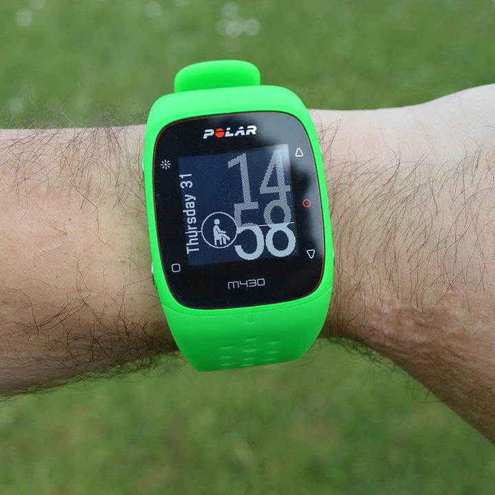 Polar M430 wrist front