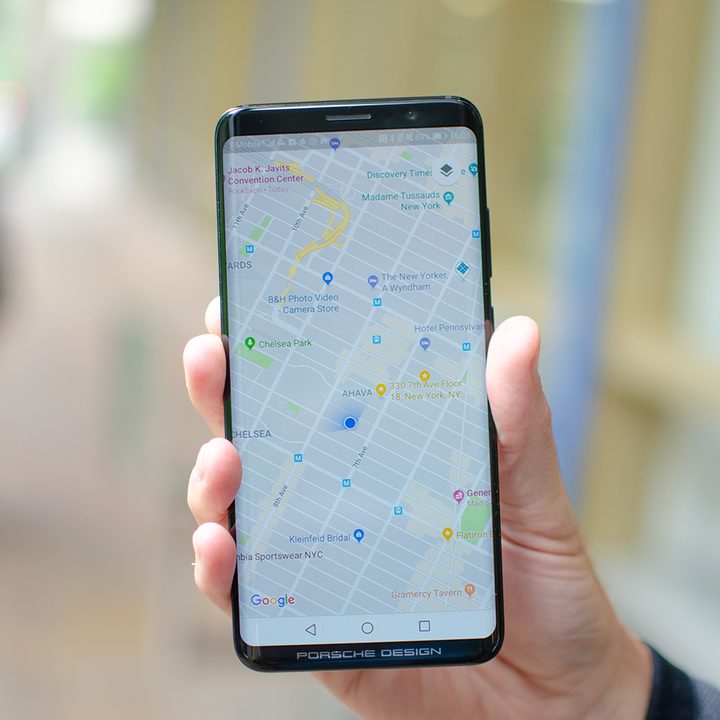 porsche design huawei mate rs maps