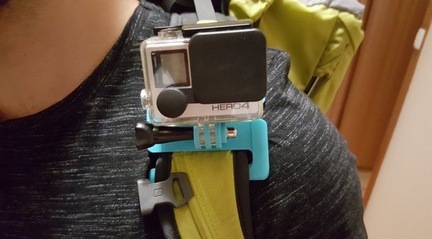 backpack mount go pro 3D print backpacking hiking camping