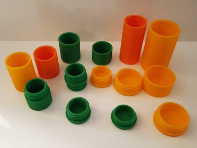 survival container 3D print backpacking hiking camping