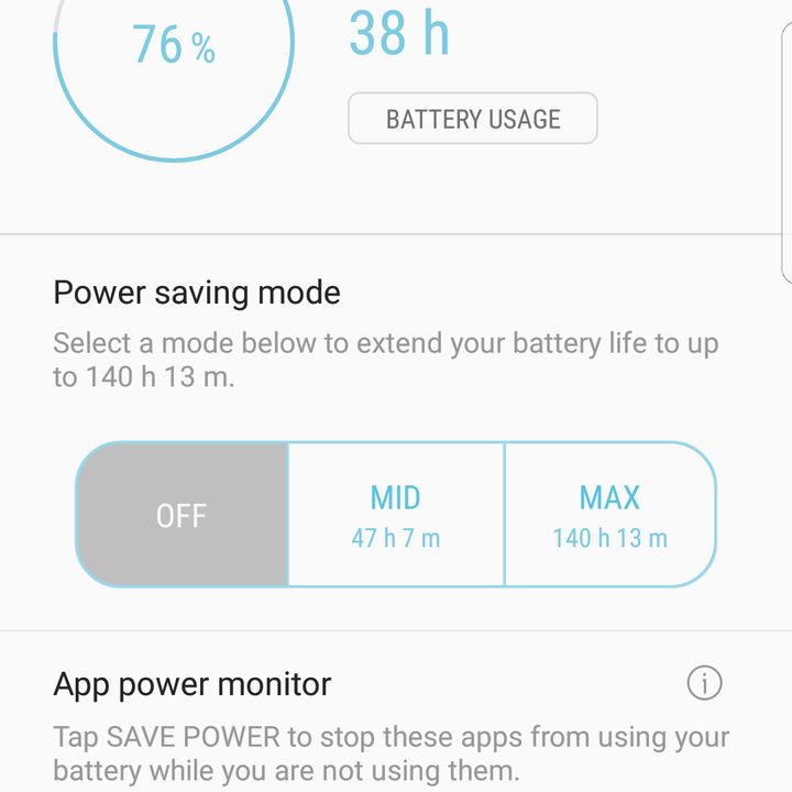 Galaxy S7 battery life
