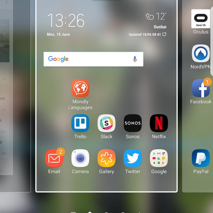 Galaxy S7 customize homescreen