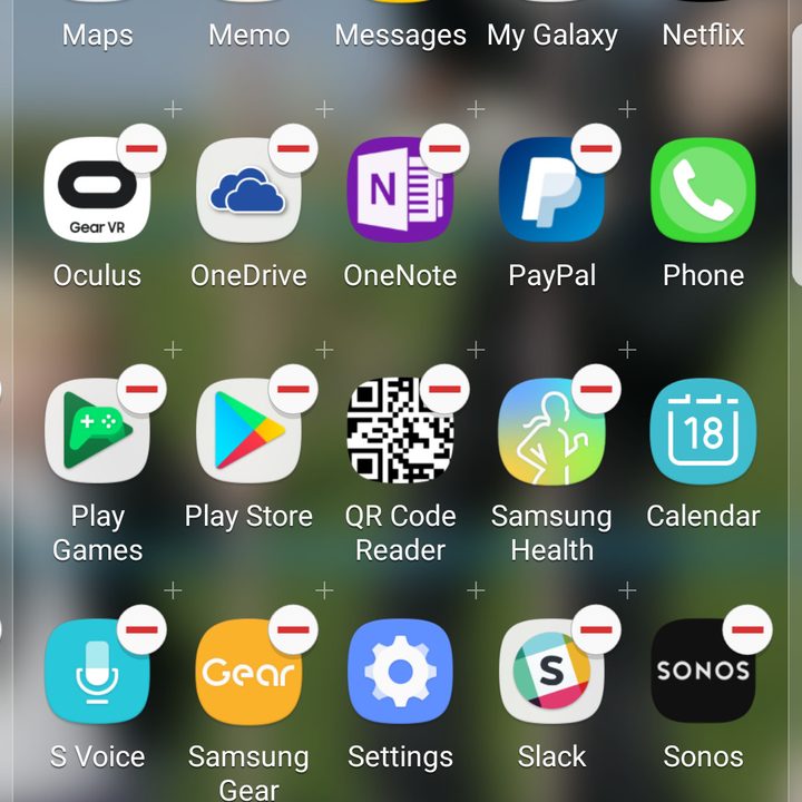 Galaxy S7 uninstall apps
