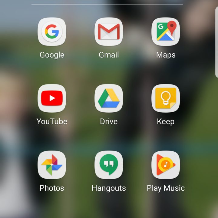 Galaxy S7 organize apps