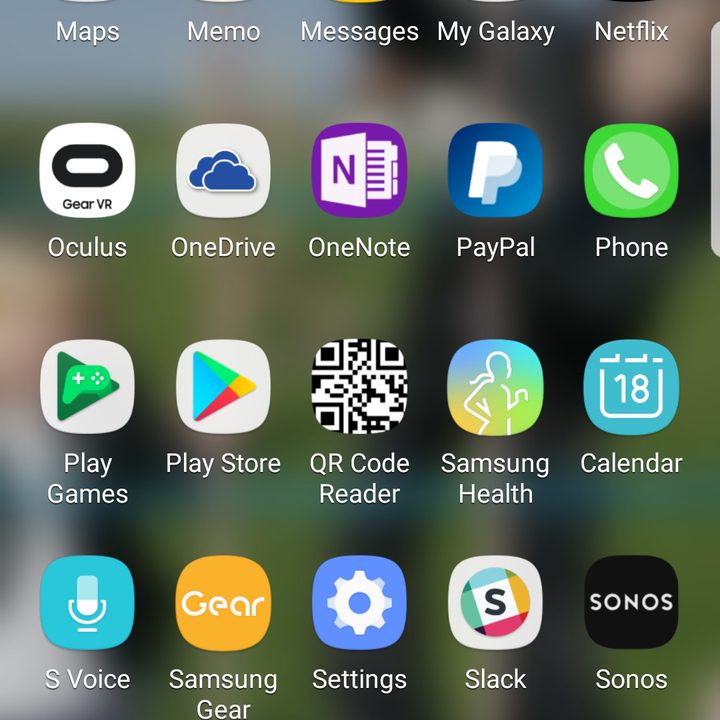 Galaxy S7 organize apps