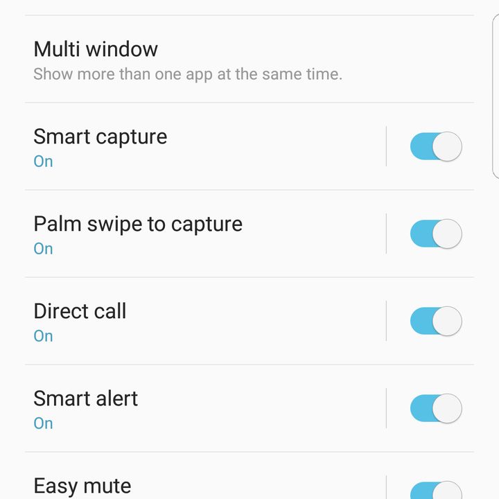 Galaxy S7 take screenshot