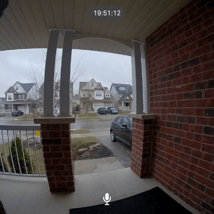 wisenet smartcam d1 video doorbell review screen porch