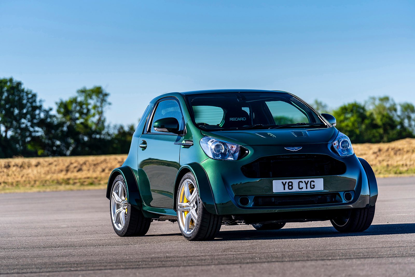 aston martin shoehorns the v8 vantage ss kit into a cygnet for goodwood 2018  3