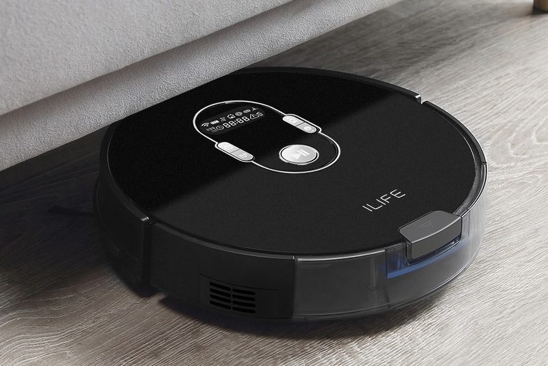 iLife A7 Robot Vacuum under couch
