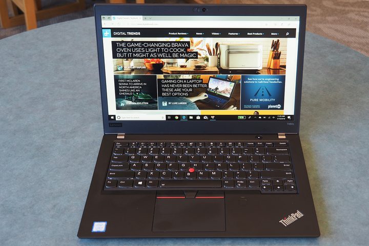 lenovo thinkpad t480s front full open