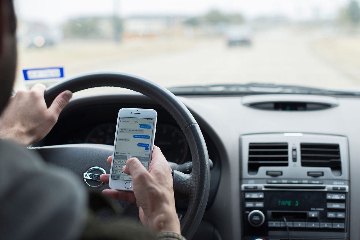 texting and driving iphone