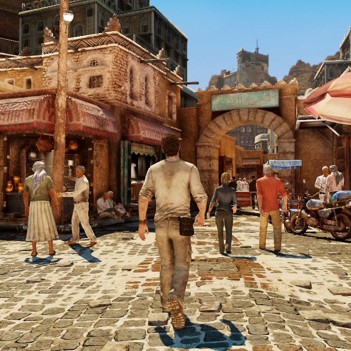 Gameplay snapshot from Uncharted 3: Drake's Deception.