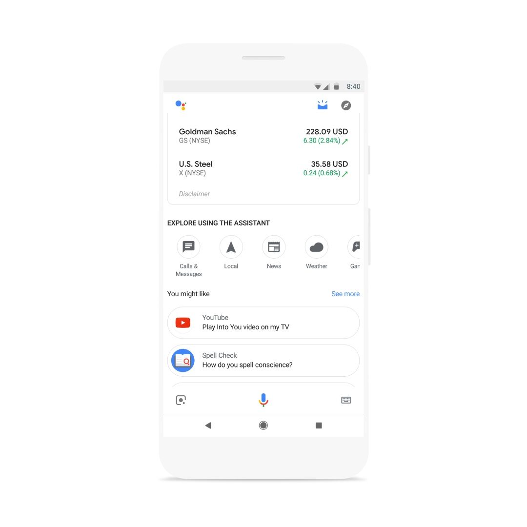 Google Assistant Visual Snapshot