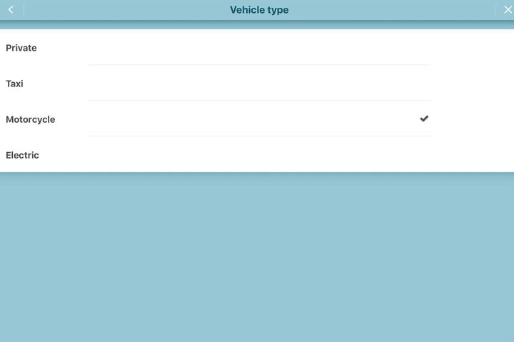 Waze Vehicle Type