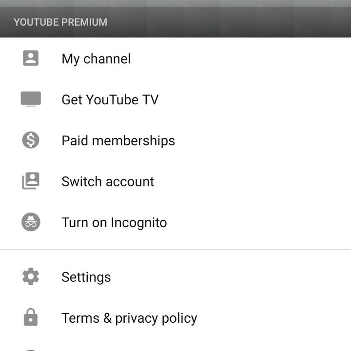 how to turn on youtube incognito mode 2