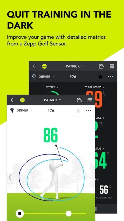 Zepp Golf Swing Analyzer.
