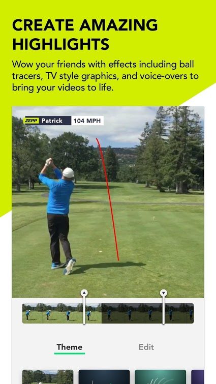 Golf GPS 18Birdies Scorecard app.