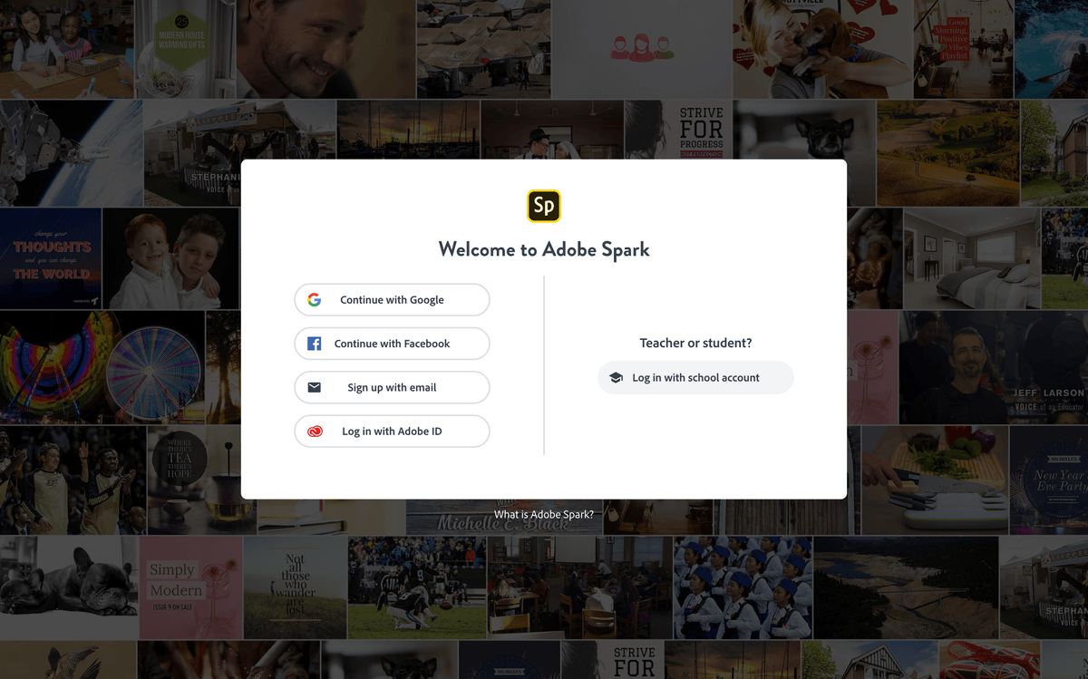 How to use Adobe Spark Page