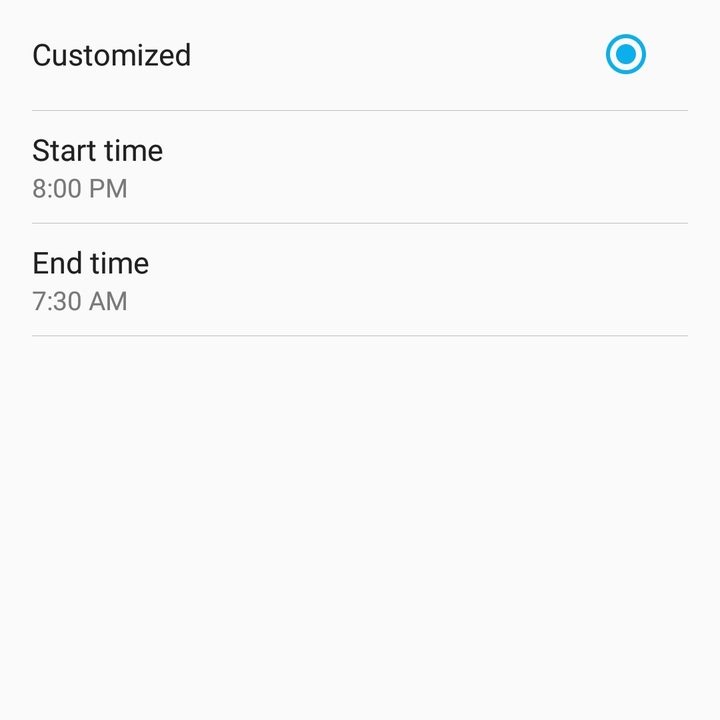How to schedule blue light filter