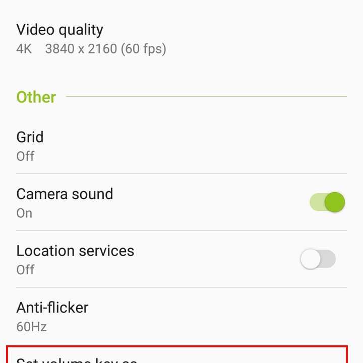 How to use hardware keys for the camera