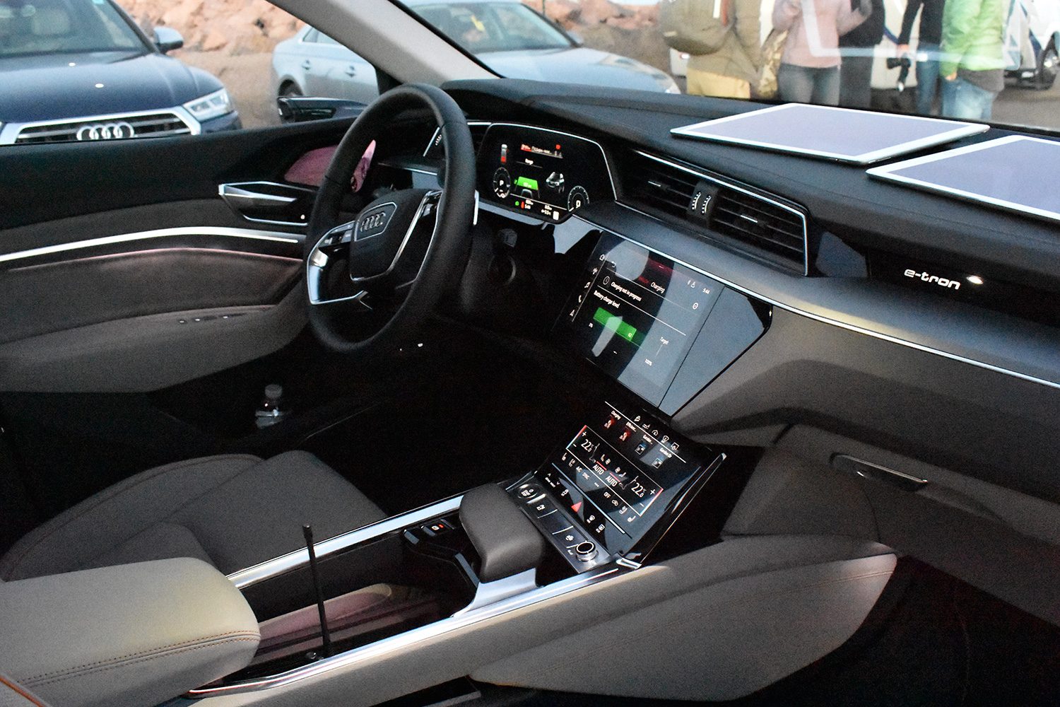 Audi E-Tron Electric SUV front seat