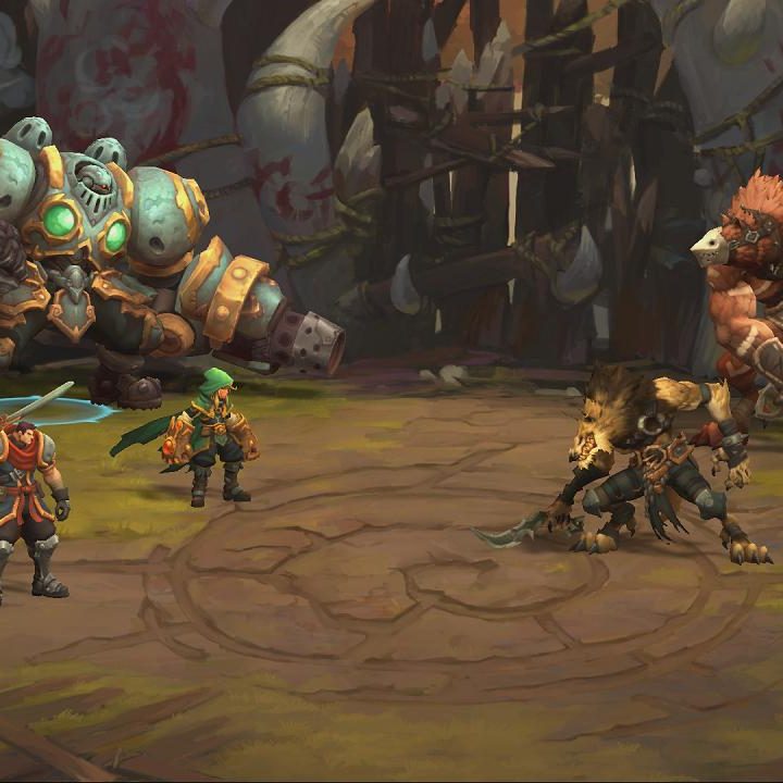 Battle Chasers player entering turn-based combat.