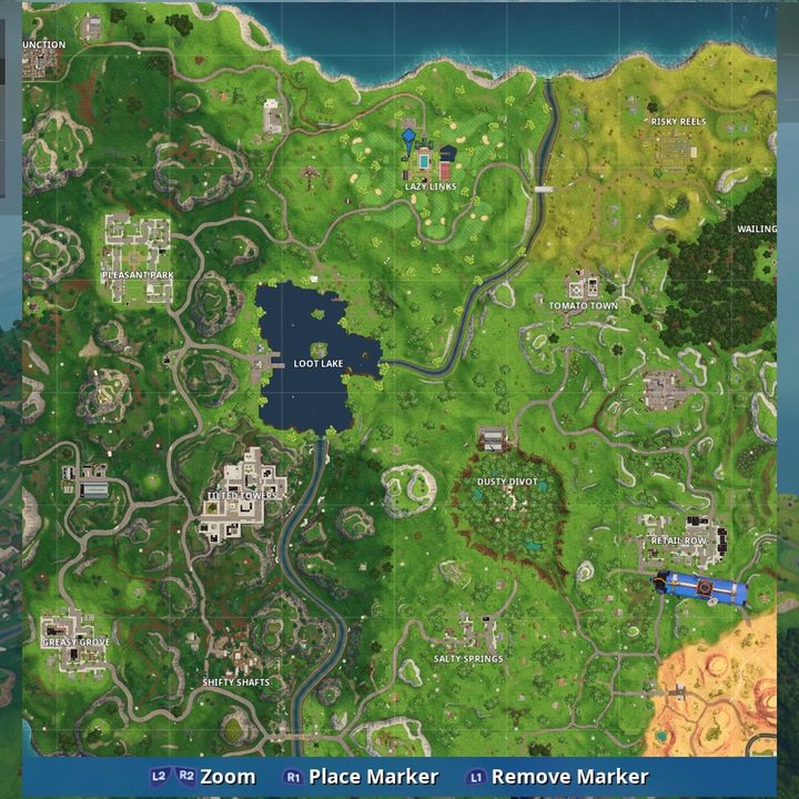Fortnite hit a golf ball from tee to green on different holes