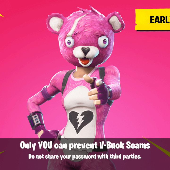 Fortnite v-bucks scam warning