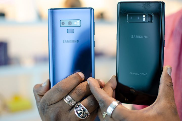 Galaxy Note 9 and Galaxy Note 8 comparison