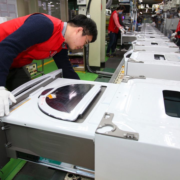 Worker in LG Changwon Factory