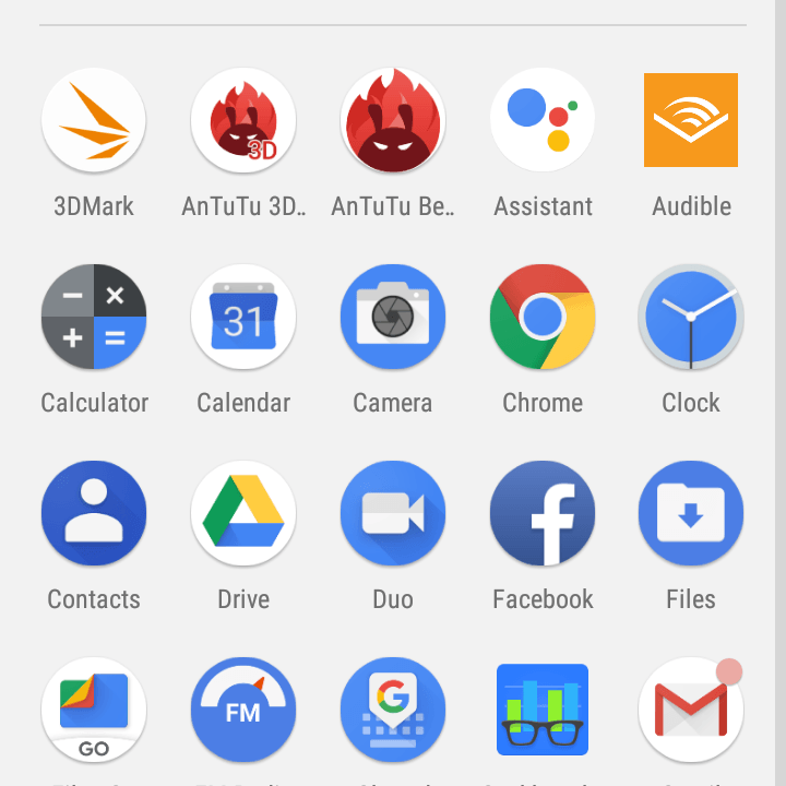 Nokia 3.1. Review Interface Screenshots